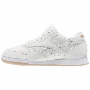 Reebok Phase 1 Pro Turnschuhe Damen - Weiß/Beige/Rosa Gold - DE 613-WTH